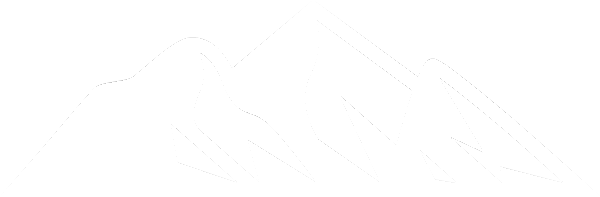 Berge aus Cube Logo in Weiß als Wasserzeichen